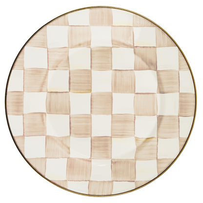 Decorative Enamel Dinner Plate - 10 Inch