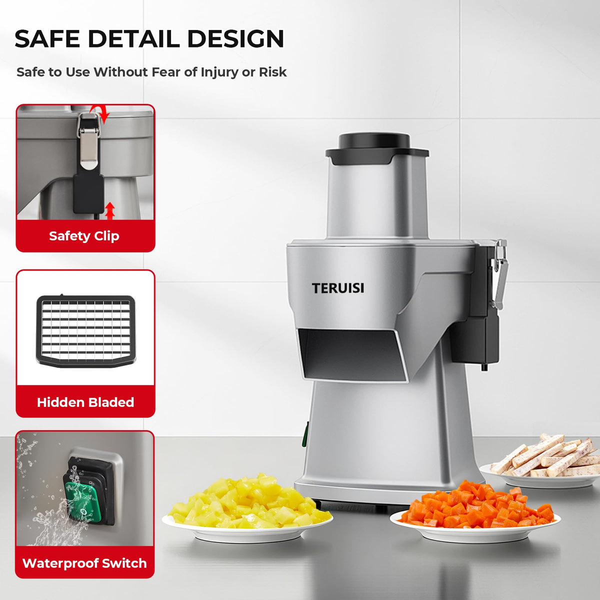 Electric Vegetable Chopper with Accessories