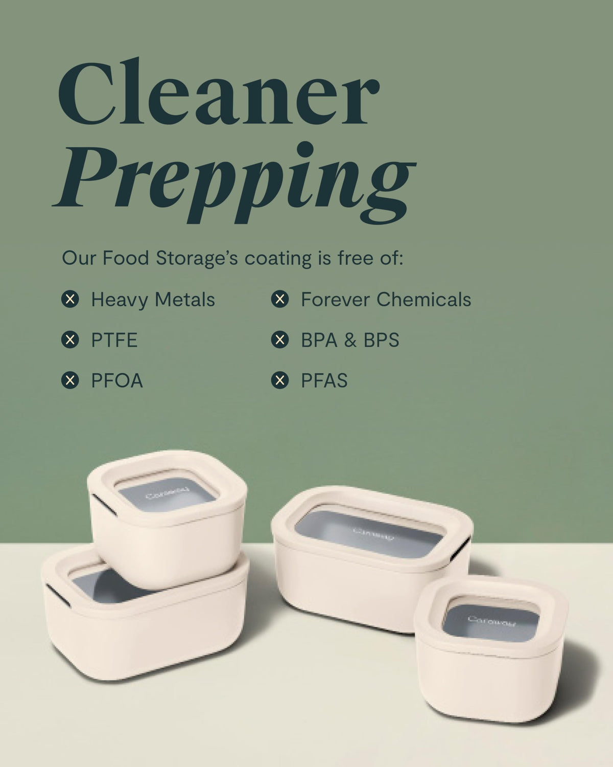 Glass Food Storage Container Set with Lids