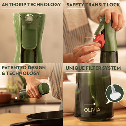 Glass Olive Oil Sprayer with Portion Control