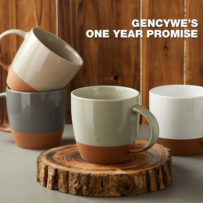 18 oz Ceramic Coffee Mug Set - 6 Piece
