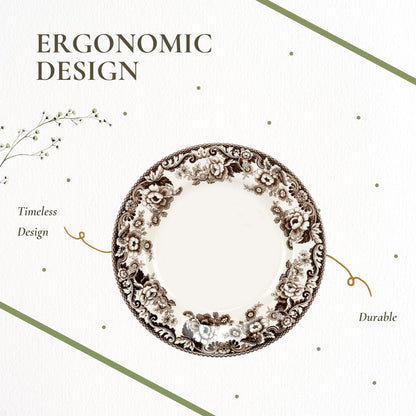 Classic Porcelain Dinner Plate