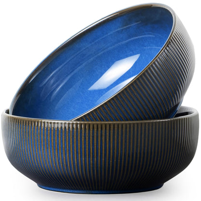 Large Ceramic Serving Bowl Set - 2 Piece