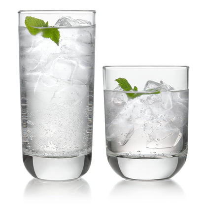 Classic Glass Tumblers for Mixed Drinks