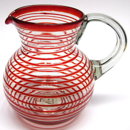 Colored Spiral Drinking Glass Set - 6 Piece