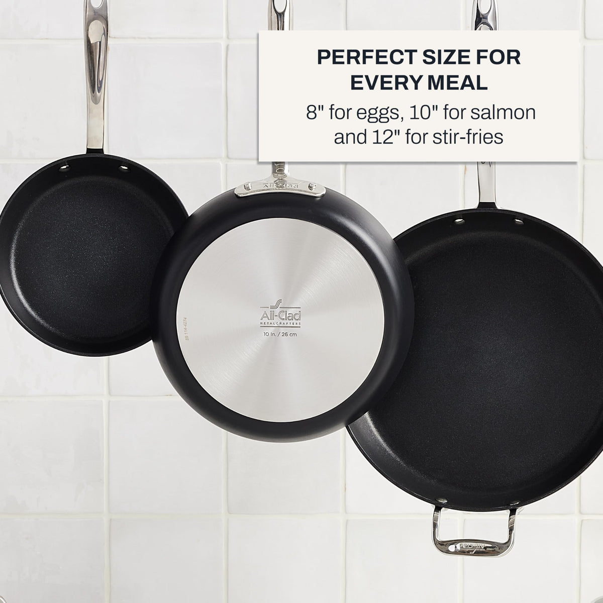 All-Clad HA1 Hard Anodized Nonstick Fry Pan Induction Oven Broiler Safe 500F