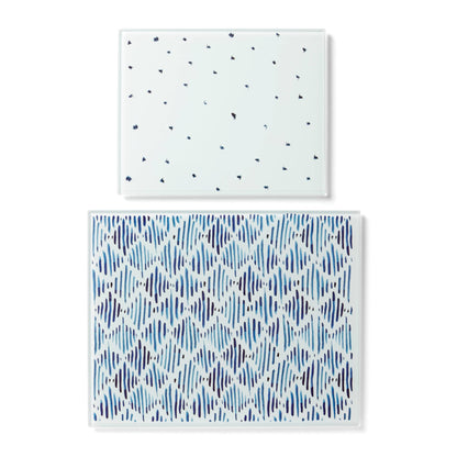Porcelain Dinnerware Set with Blue Bay Design