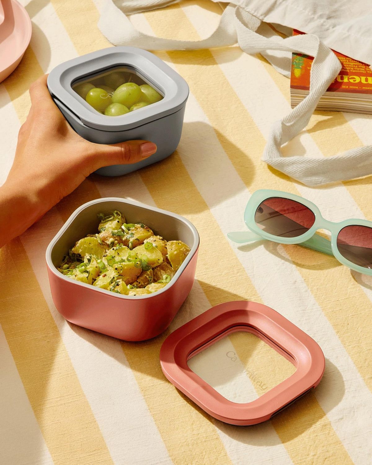 Glass Food Storage Container Set with Lids