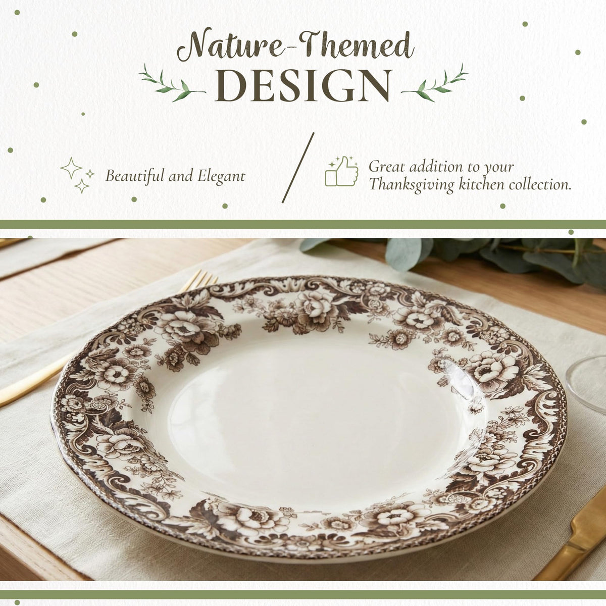 Classic Porcelain Dinner Plate