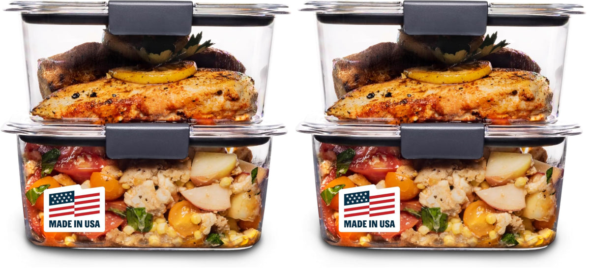 2-Compartment Meal Prep Containers with Lids