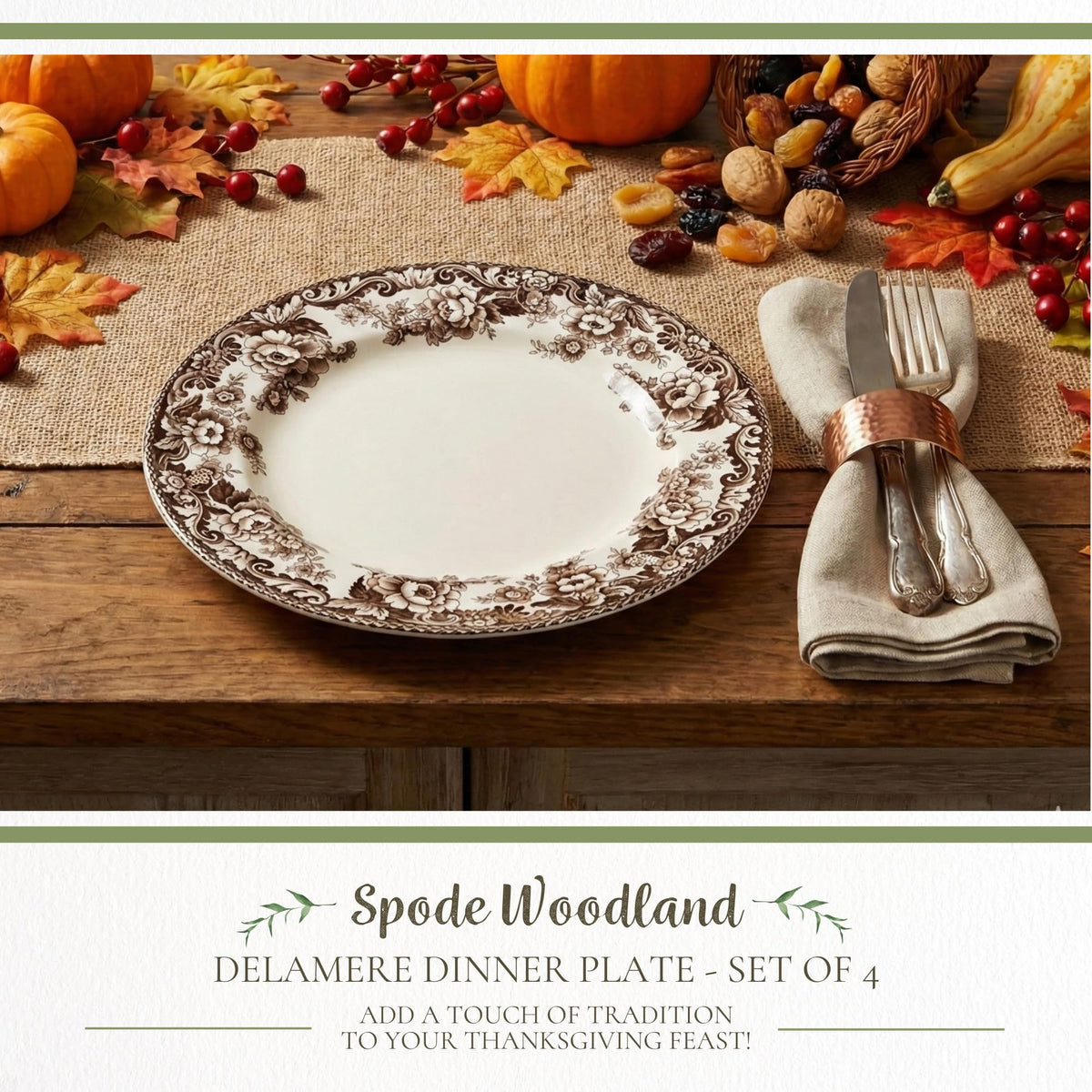 Classic Porcelain Dinner Plate