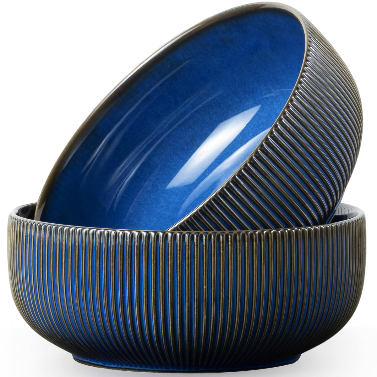 Large Ceramic Serving Bowl Set - 2 Piece