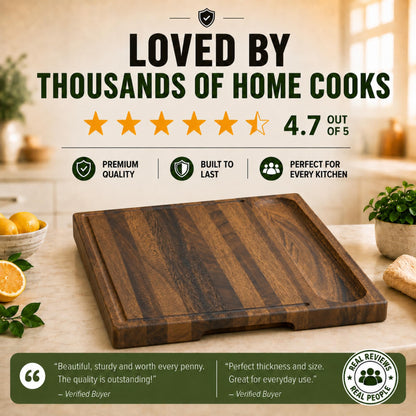 Hardwood Cutting Board with Premium Grain