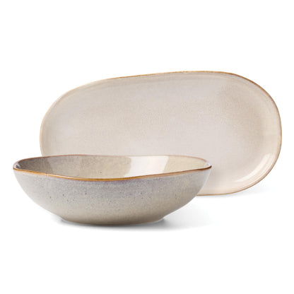 Organic Oatmeal Dinnerware Set