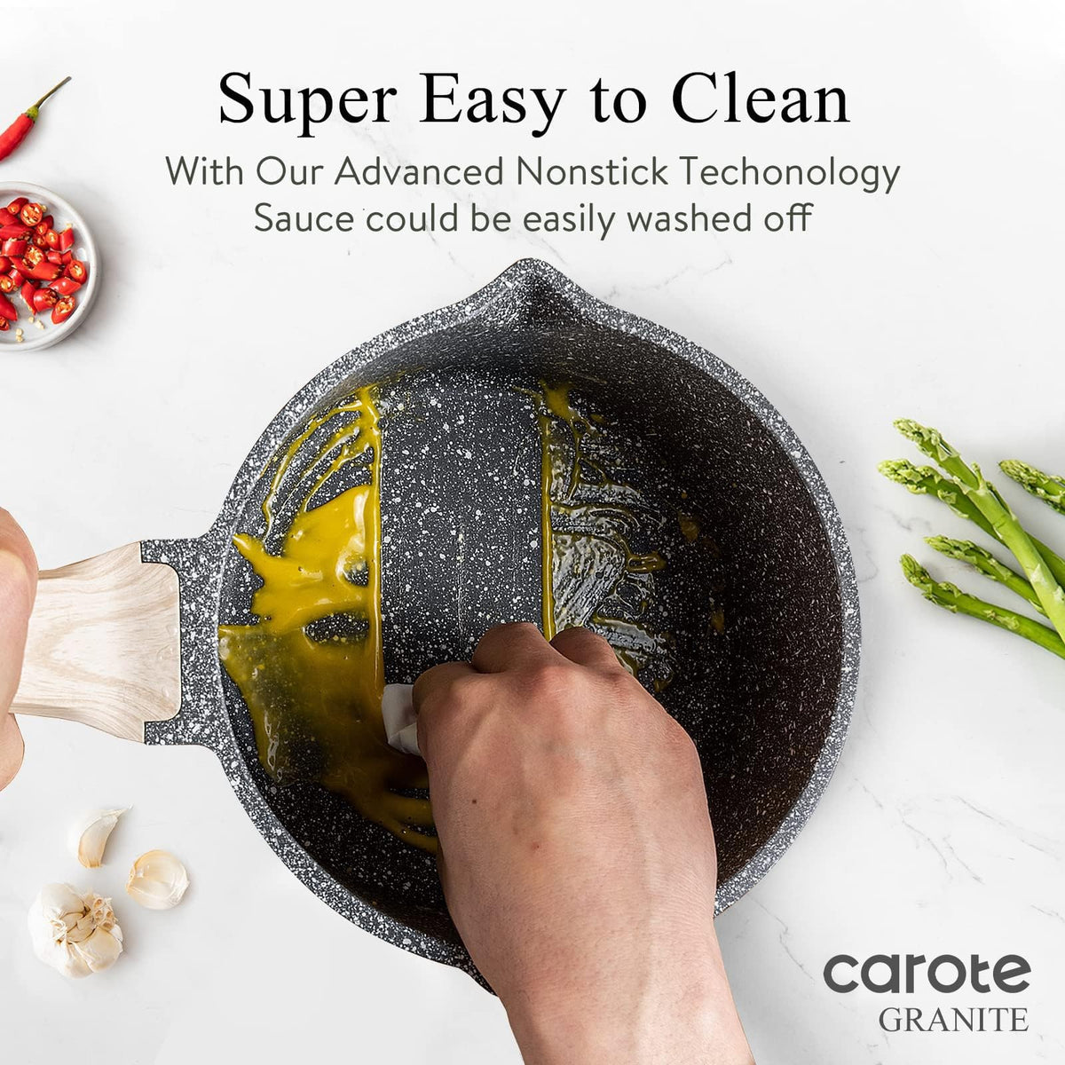Nonstick Saucepan Set with Lids - 1.5 & 3 Quart