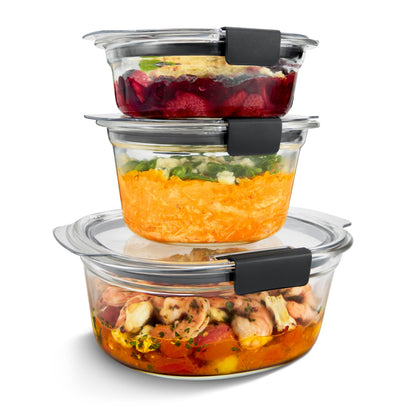 Glass Food Storage Container Set - 9 Piece