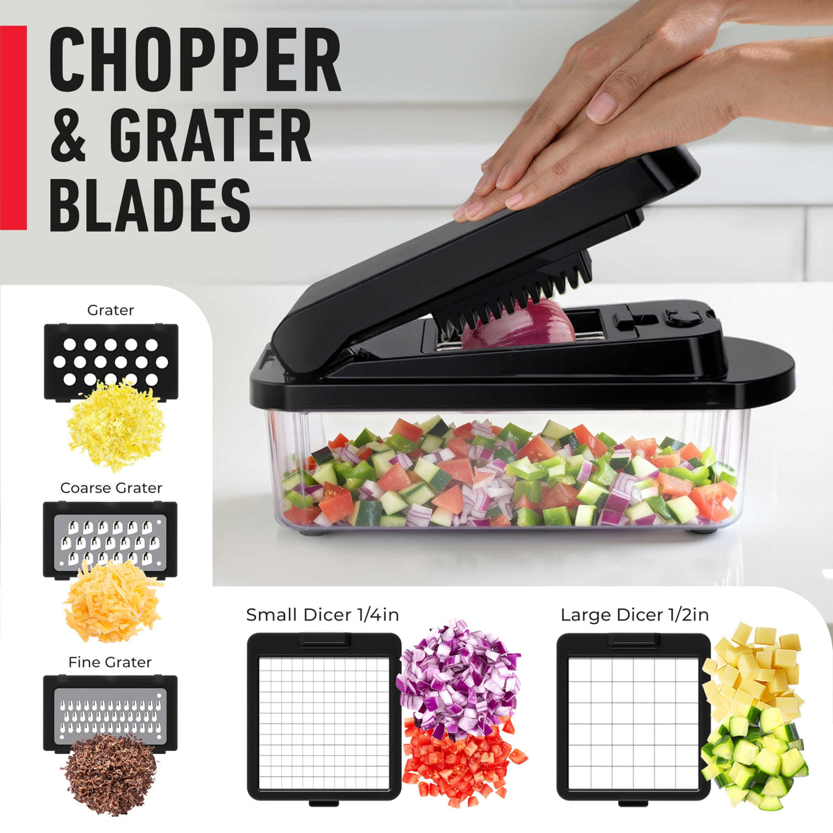 Pro-Series Vegetable Chopper for Easy Meal Prep