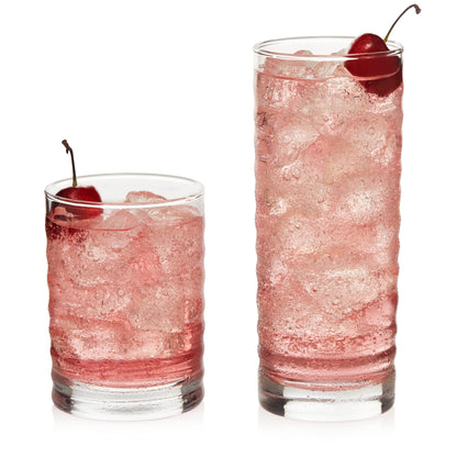 Classic Glass Tumblers for Mixed Drinks