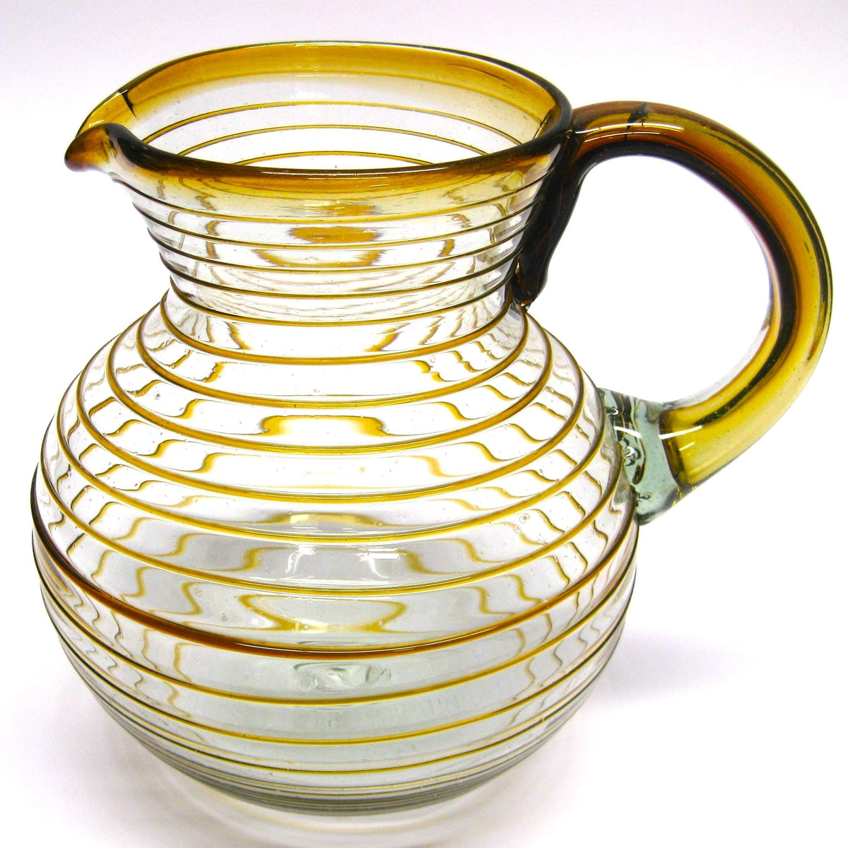 Colored Spiral Drinking Glass Set - 6 Piece