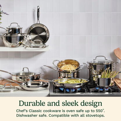 Stainless Steel Cooking Pot with Lid