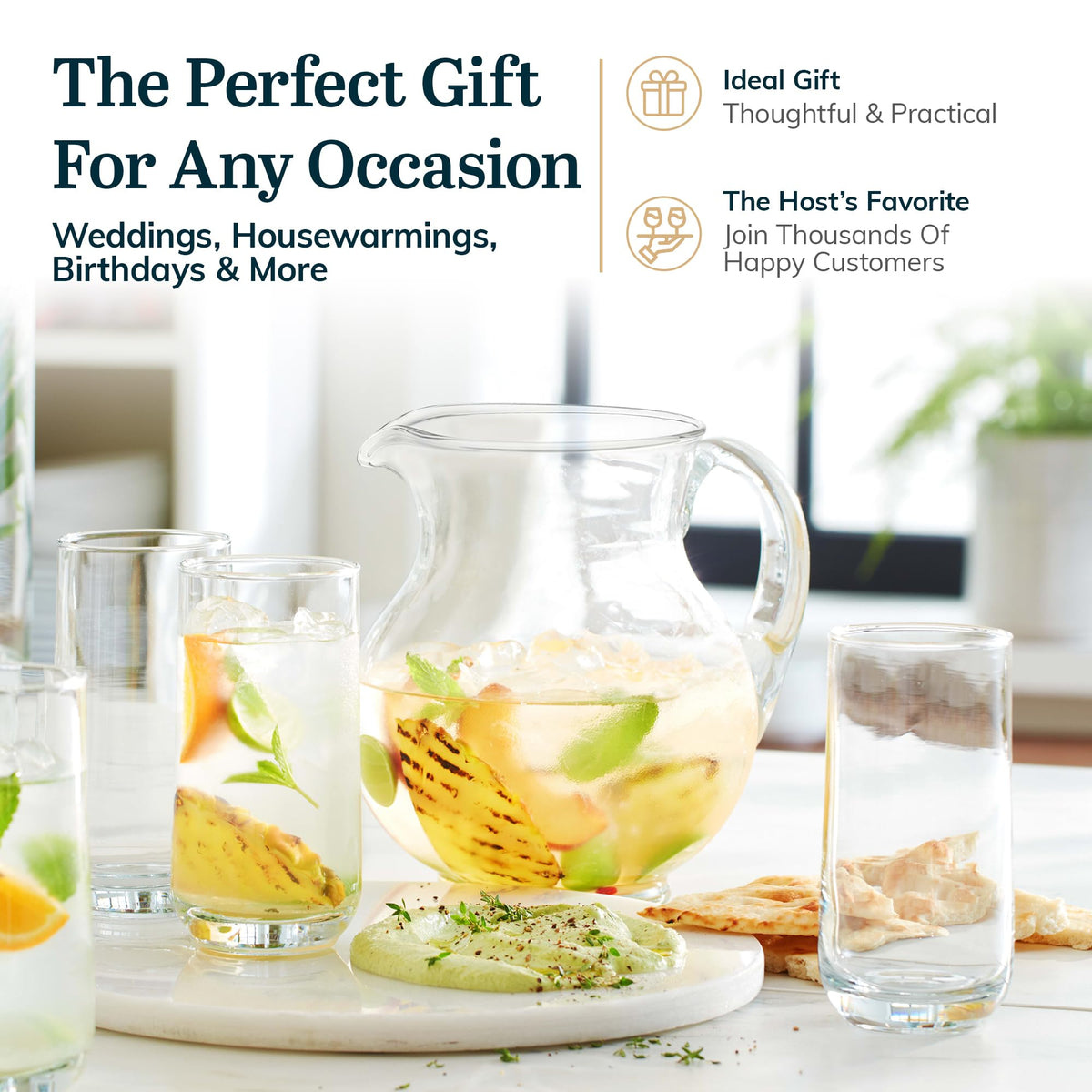 Classic Glass Tumblers for Mixed Drinks
