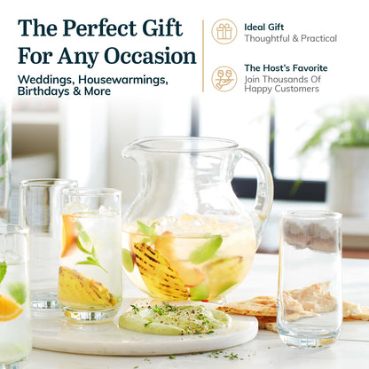 Classic Glass Tumblers for Mixed Drinks