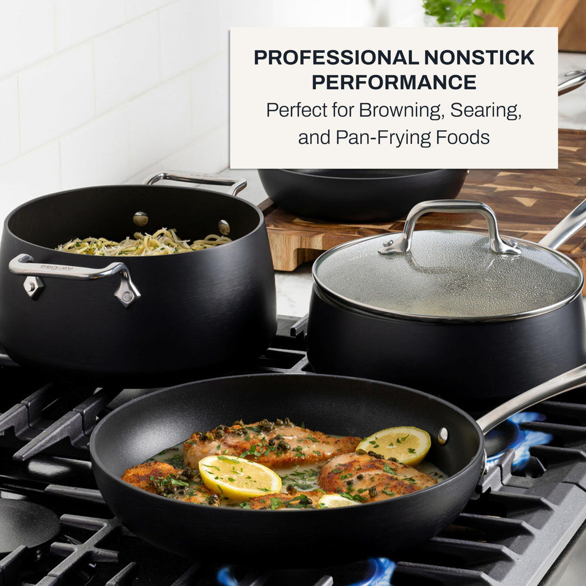 All-Clad HA1 Hard Anodized Nonstick Fry Pan Induction Oven Broiler Safe 500F