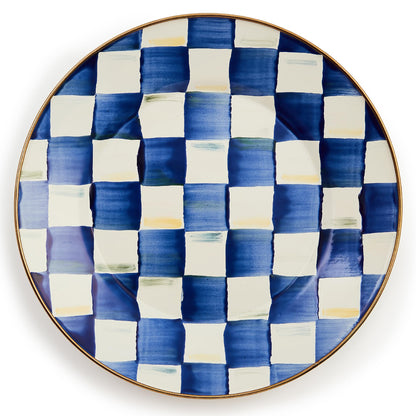 Decorative Enamel Dinner Plate - 10 Inch
