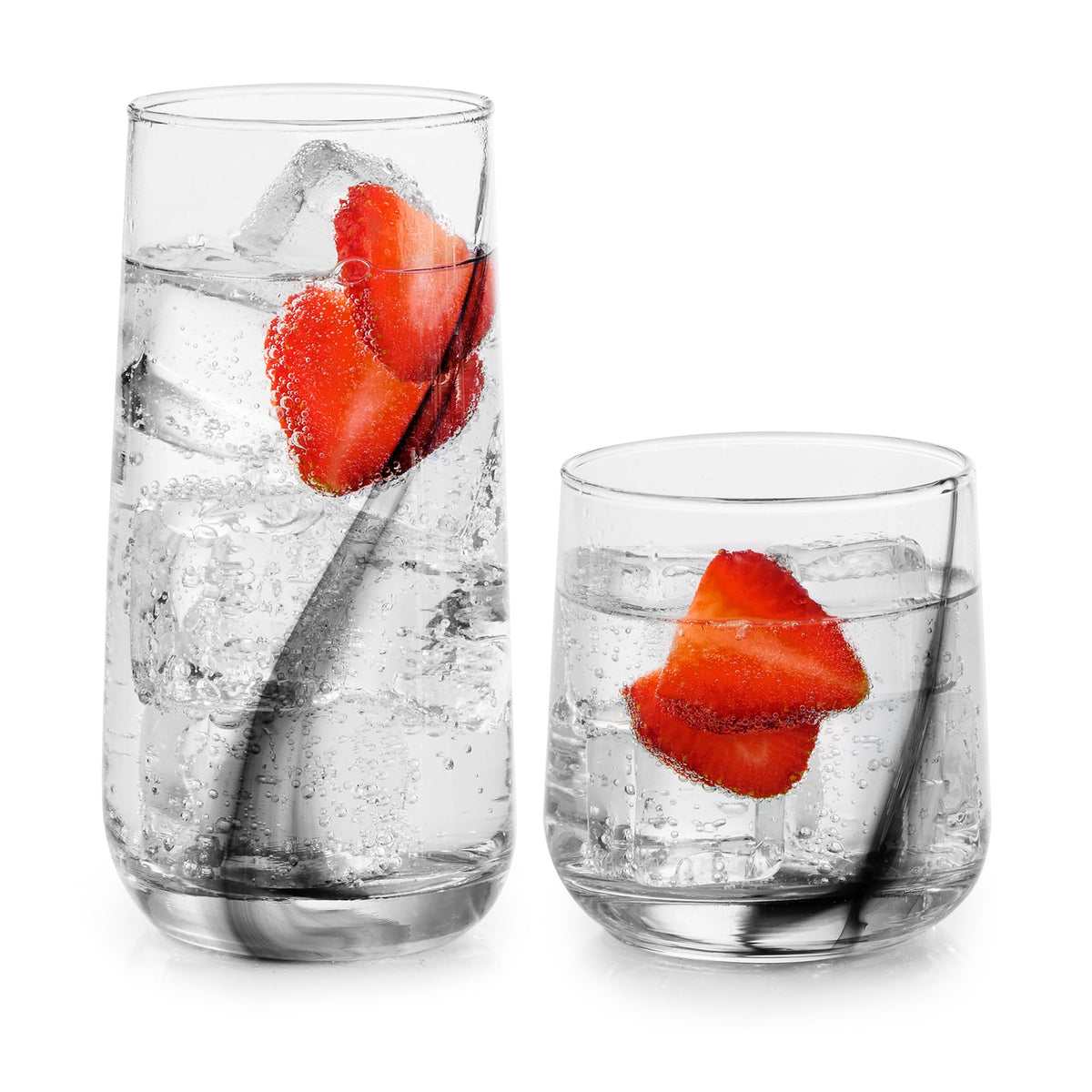 Classic Glass Tumblers for Mixed Drinks