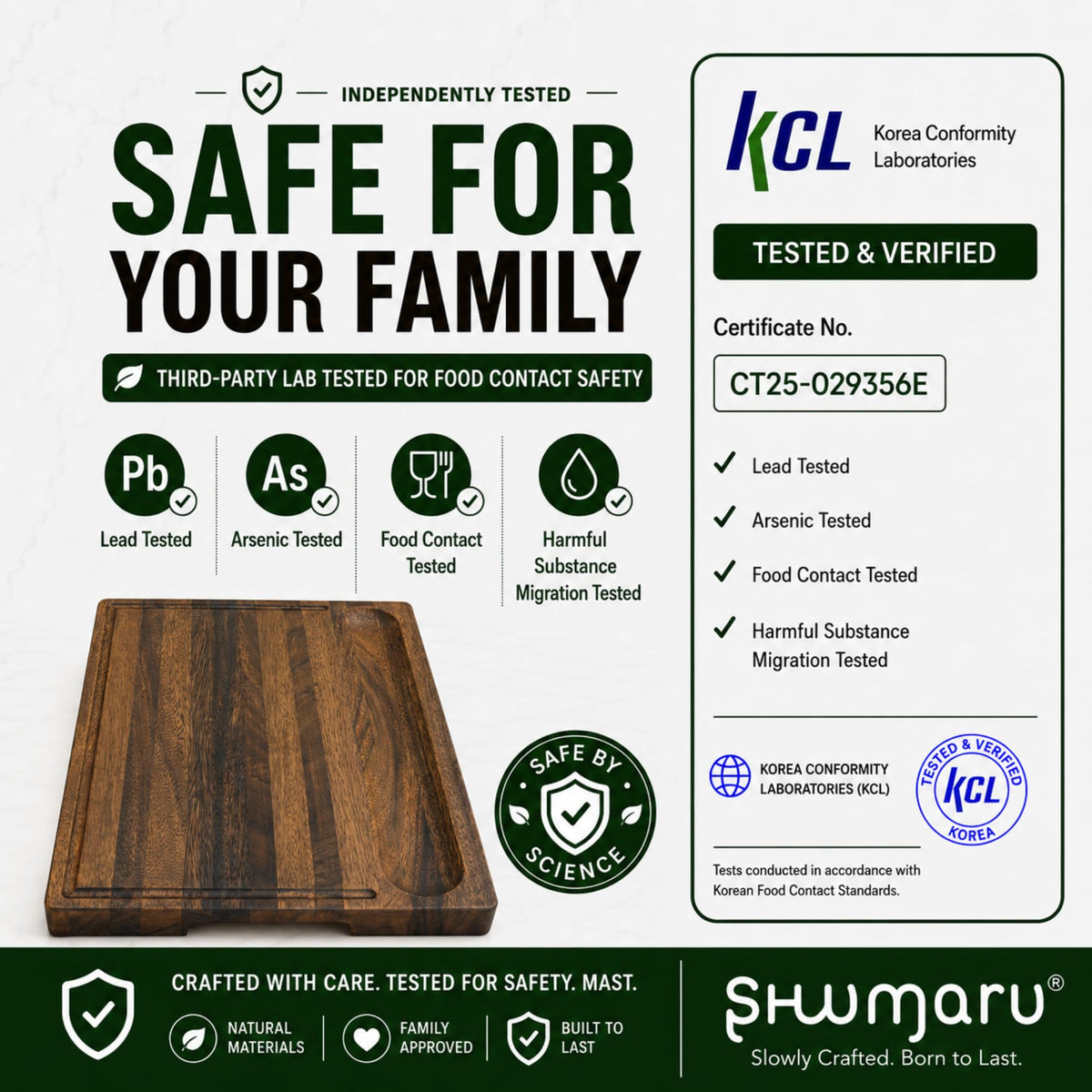 Hardwood Cutting Board with Premium Grain
