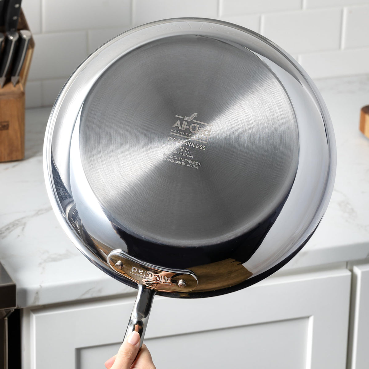 Stainless Steel Nonstick Braiser Pan - 3 Quart