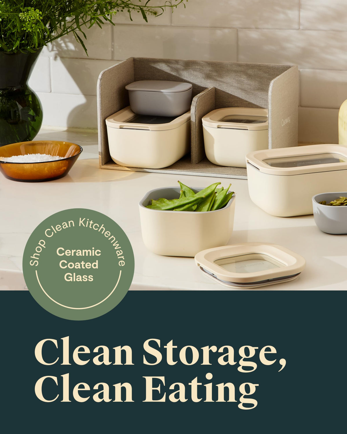 Glass Food Storage Container Set with Lids