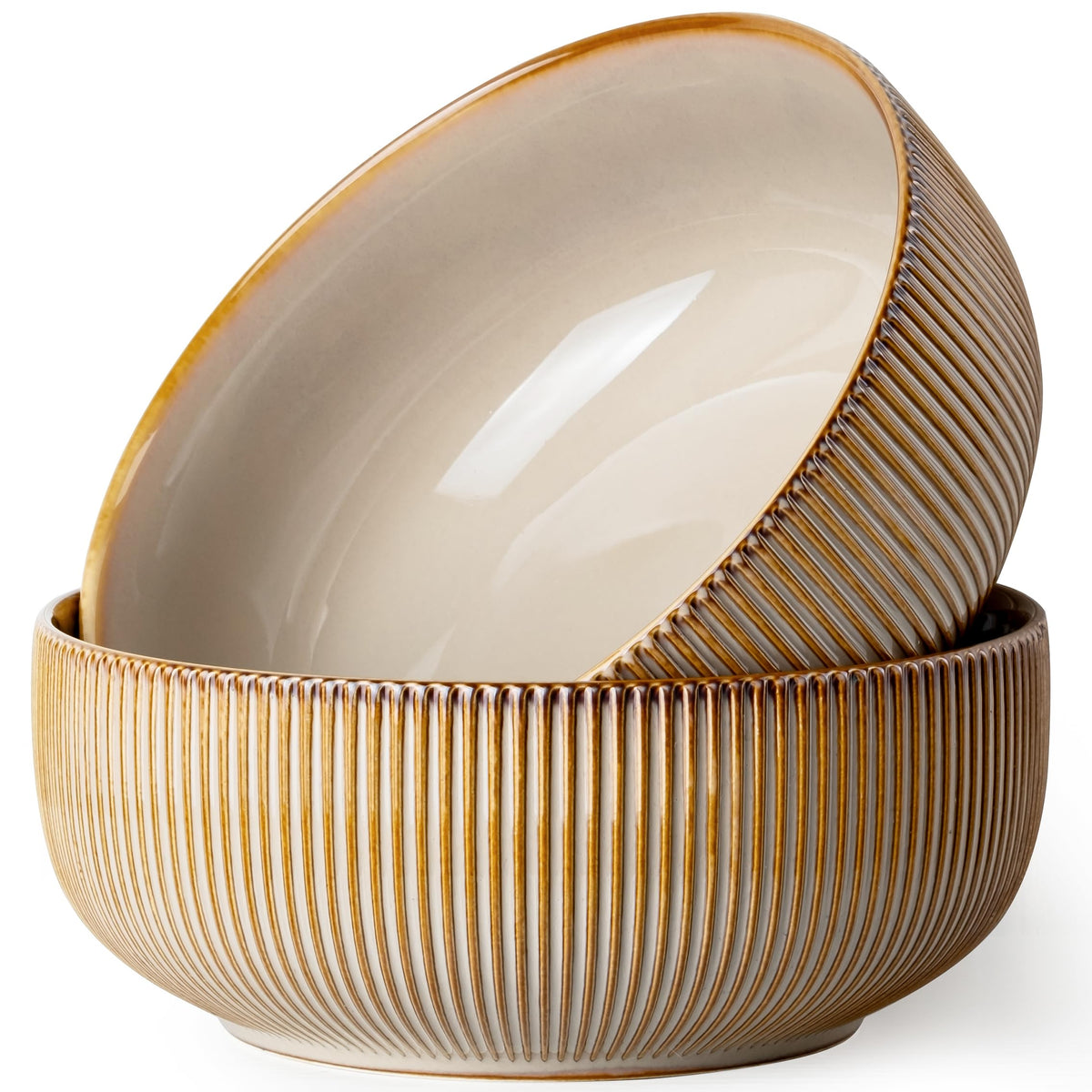 Large Ceramic Serving Bowl Set - 2 Piece