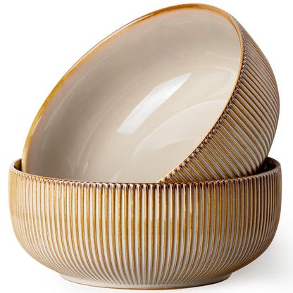 Large Ceramic Serving Bowl Set - 2 Piece