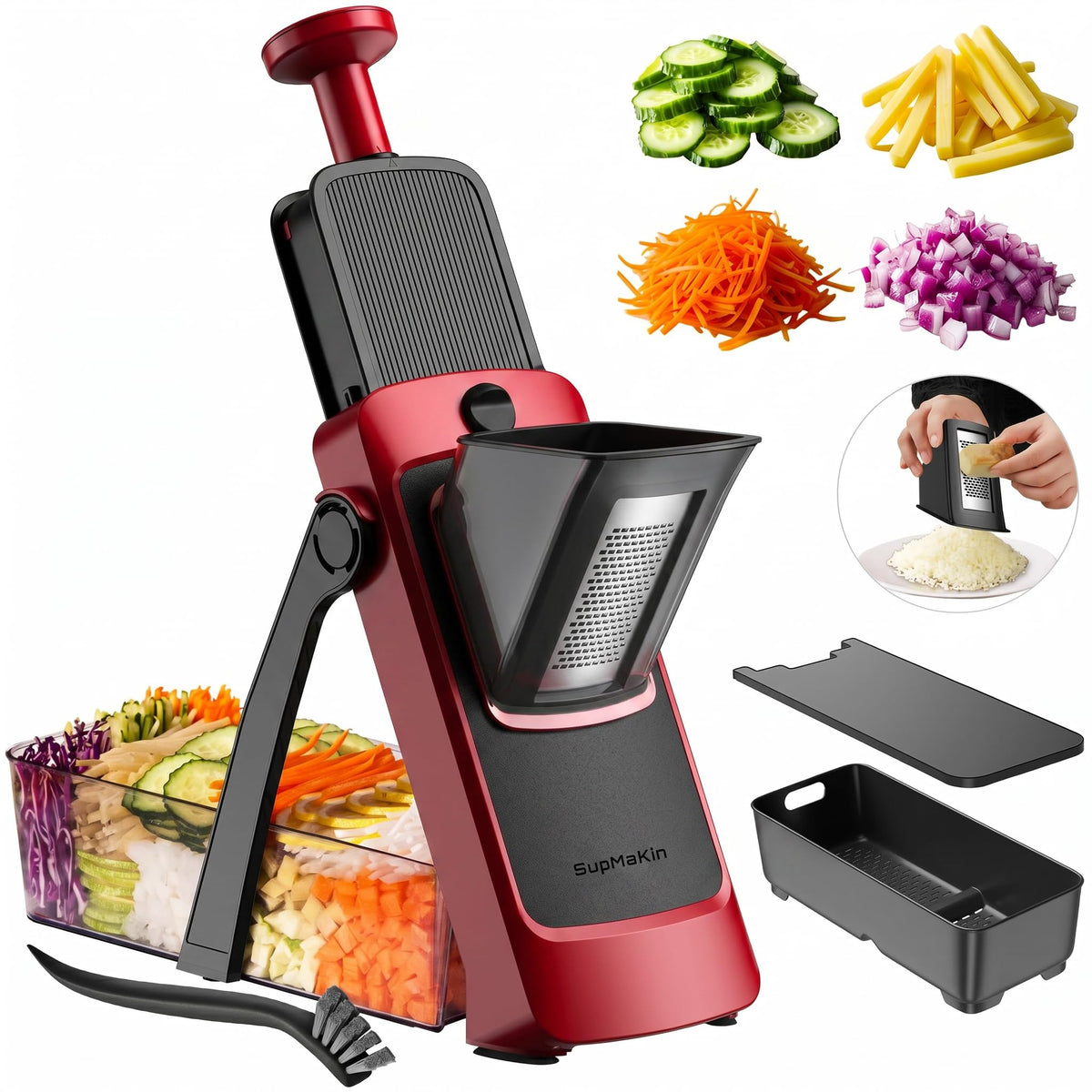 Adjustable Mandoline Slicer & Vegetable Chopper
