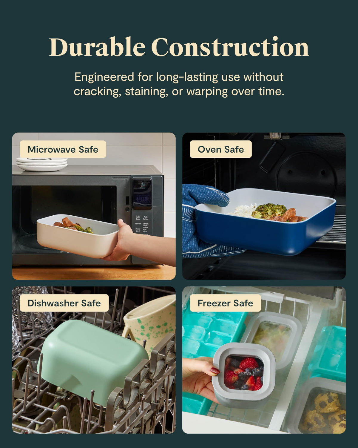 Glass Food Storage Container Set with Lids