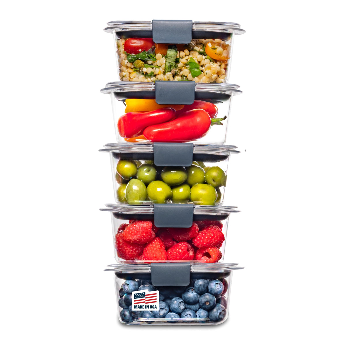 2-Compartment Meal Prep Containers with Lids