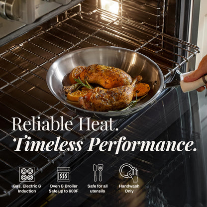 3-Ply Stainless Steel Frying Pan