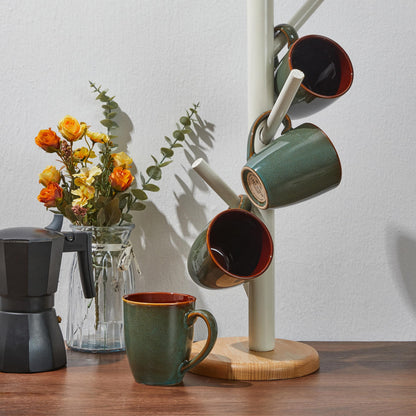 14 oz Ceramic Coffee Mug Set - 4 Piece